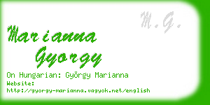 marianna gyorgy business card